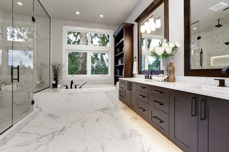 Luxurious Bathroom with Custom Storage